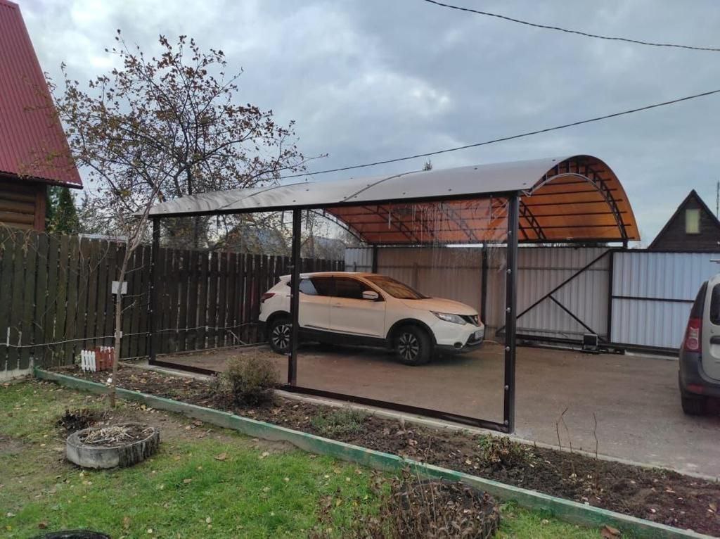 Прозрачные шторы ПВХ для навеса под автомобиль в Новозыбкове